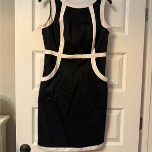 Elegant Black and White Dress
